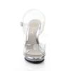 Fabulicious - FLAIR408 Sandale à bride à la cheville - Blanc/Couleur argent Product image